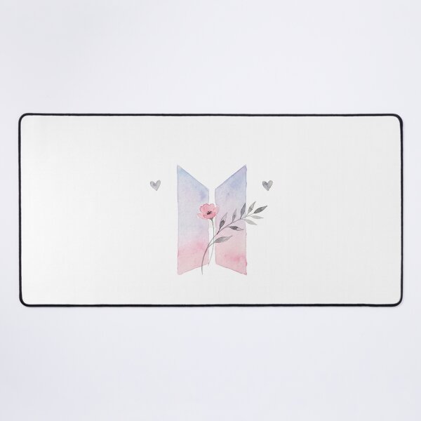 Item preview, BTS Bangtan Boys ARMY Pastel Flower Logo Art Work designed and sold by imsoyoon.