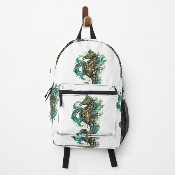 Item preview, Mystical Zodiac Seahorse | Celestial Ocean Creature | Astrology Fantasy Art designed and sold by irfanshikh.