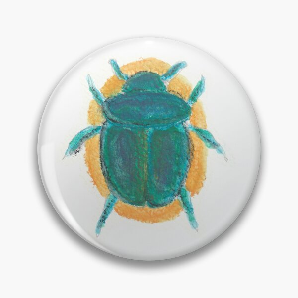 Item preview, Scarab Beetle Sticker - Egyptian Sun Watercolor Art designed and sold by SugarMoonDrop.
