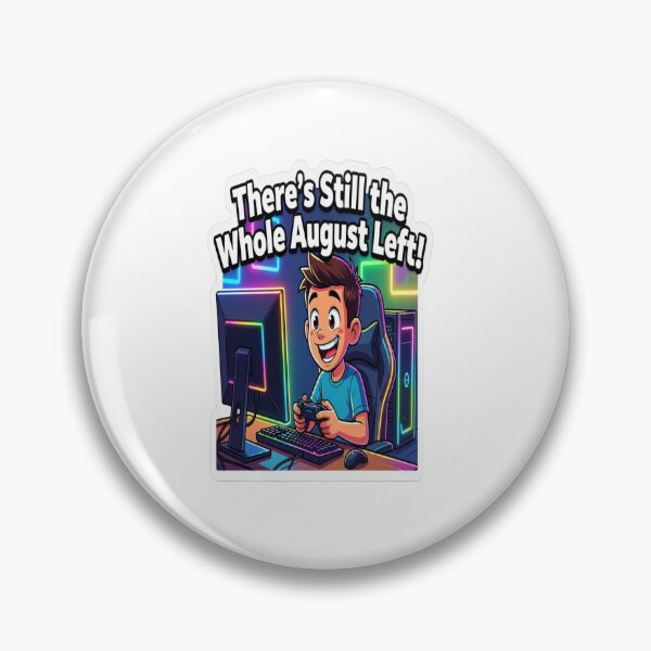 Item preview, Funny August Gamer Sticker designed and sold by Imaginarium of Chaos falcon88 .