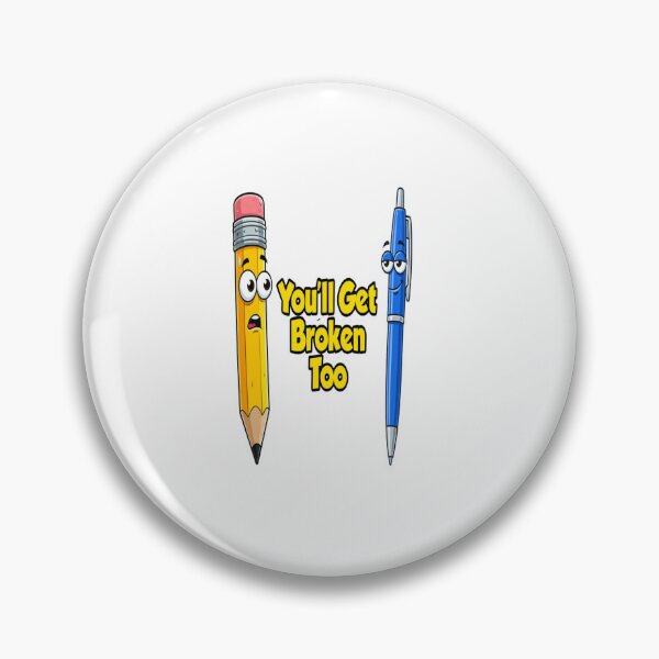 Item preview, Funny Pencil Talk Sticker designed and sold by Imaginarium of Chaos falcon88 .