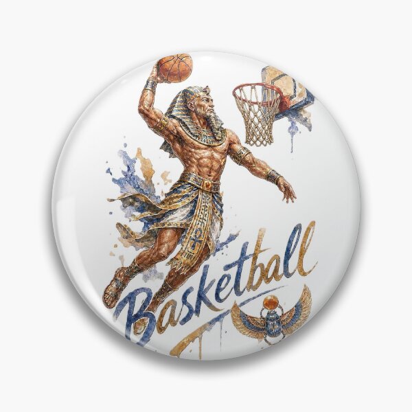 Item preview, Ancient Egypt Basketball Art Poster | Pharaoh BasketBall Wall Art | designed and sold by Mnrrstudio.
