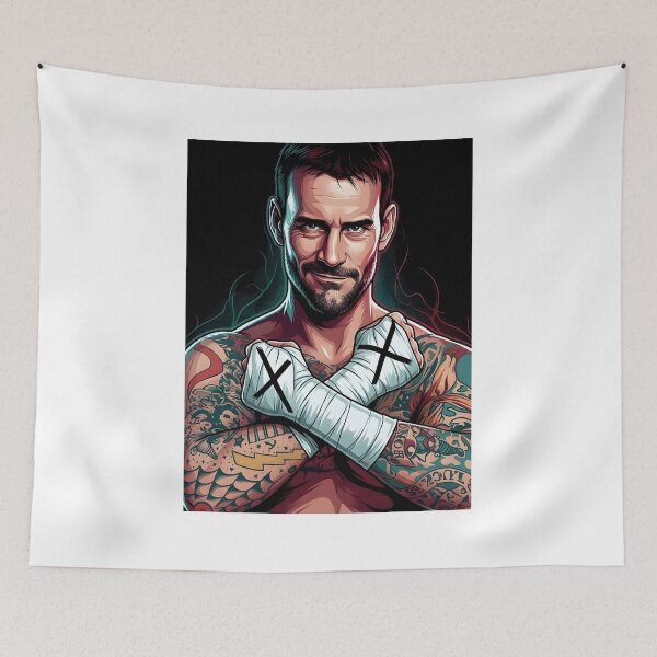 Item preview, Cm punk vector art designed and sold by Rusdiii.