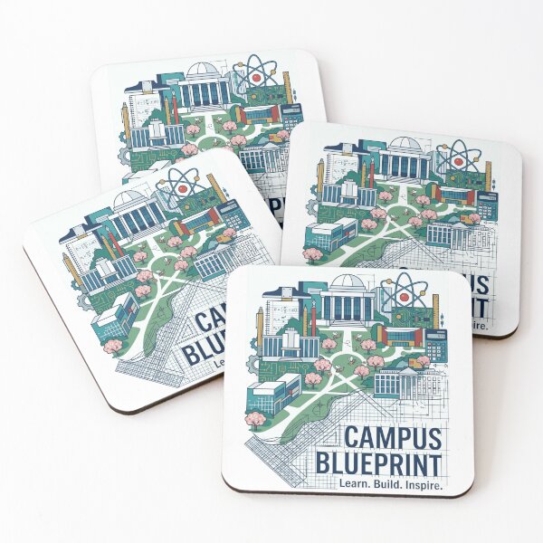 Item preview, Campus Blueprint Education Artwork | Premium University Design designed and sold by Amr Darwish Graphic designer.