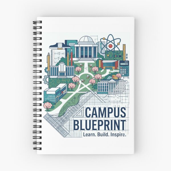 Item preview, Campus Blueprint Education Artwork | Premium University Design designed and sold by Amr Darwish Graphic designer.