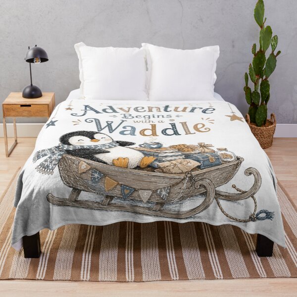 Item preview, Polar Dreamer - Cute Penguin Nursery designed and sold by bapupa.