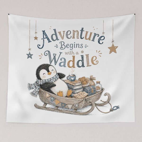Item preview, Polar Dreamer - Cute Penguin Nursery designed and sold by bapupa.