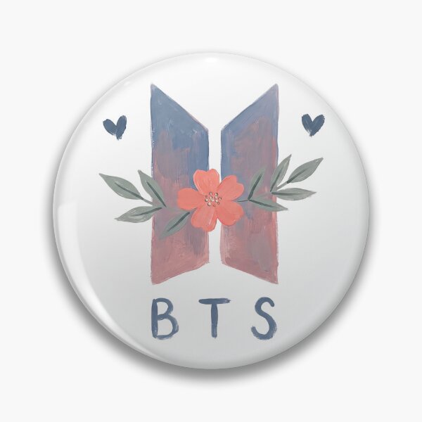 Item preview, BTS Bangtan Boys ARMY Pastel Flower Logo Art Work designed and sold by imsoyoon.