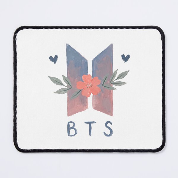 Item preview, BTS Bangtan Boys ARMY Pastel Flower Logo Art Work designed and sold by imsoyoon.