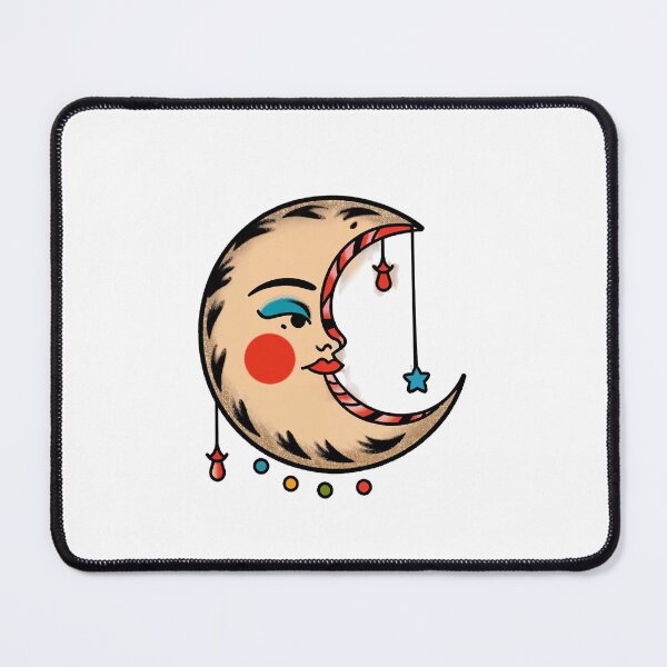 Item preview, Traditional Tattoo Moon Flash American Traditional Celestial Art designed and sold by store52.