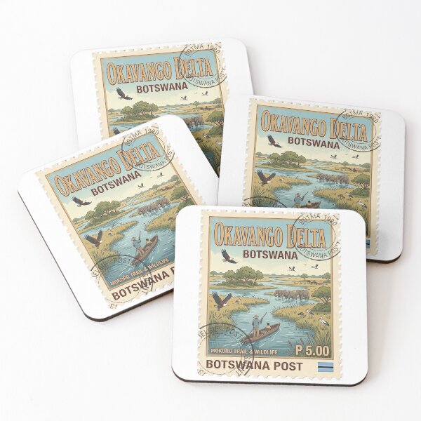 Item preview, Botswana Okavango Delta Wildlife Safari Travel Stamp designed and sold by k3rstman1.