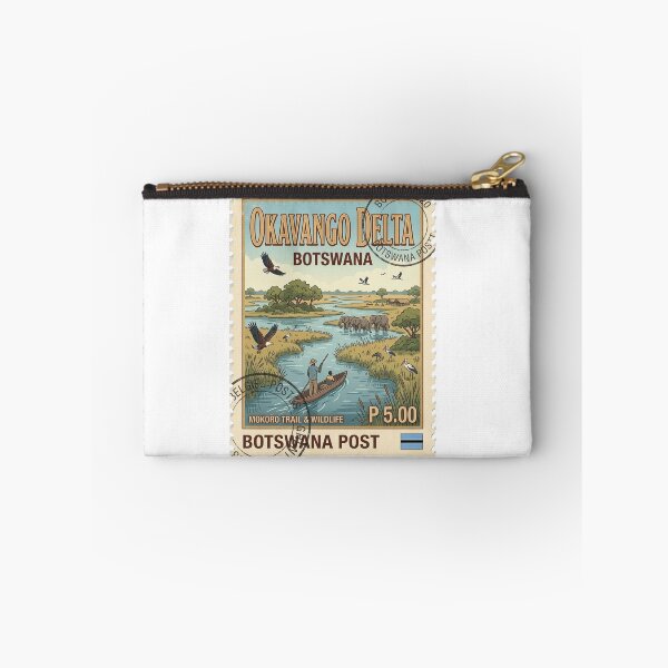 Item preview, Botswana Okavango Delta Wildlife Safari Travel Stamp designed and sold by k3rstman1.