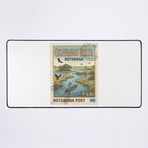 Item preview, Botswana Okavango Delta Wildlife Safari Travel Stamp designed and sold by k3rstman1.