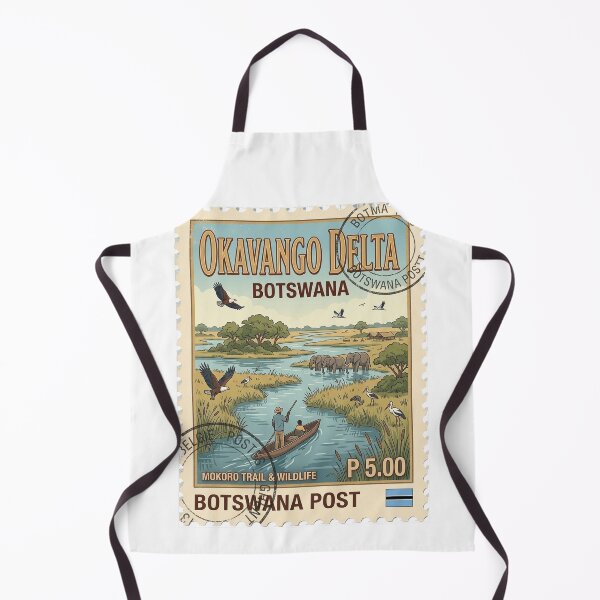 Item preview, Botswana Okavango Delta Wildlife Safari Travel Stamp designed and sold by k3rstman1.