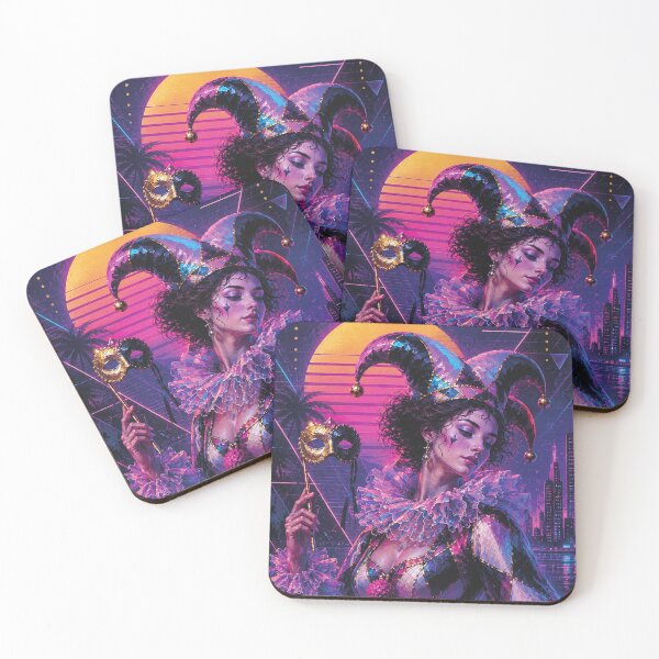 Item preview, An elegant Neon Harlequin painting. designed and sold by GalleryKauffeld.