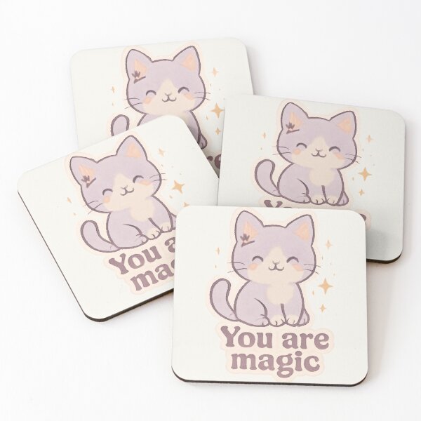Item preview, Starry Cat – You Are Magic Motivational Sticker designed and sold by Cerys-GS.