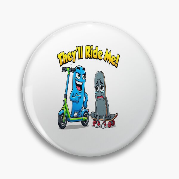 Item preview, Funny Scooter Ride Sticker designed and sold by Imaginarium of Chaos falcon88 .