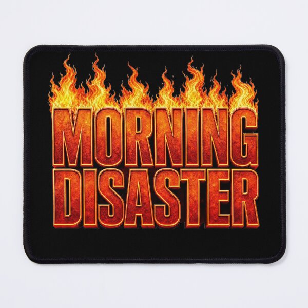 Item preview, Morning Disaster – Funny Coffee & Monday Text Design designed and sold by ManggaeJM.