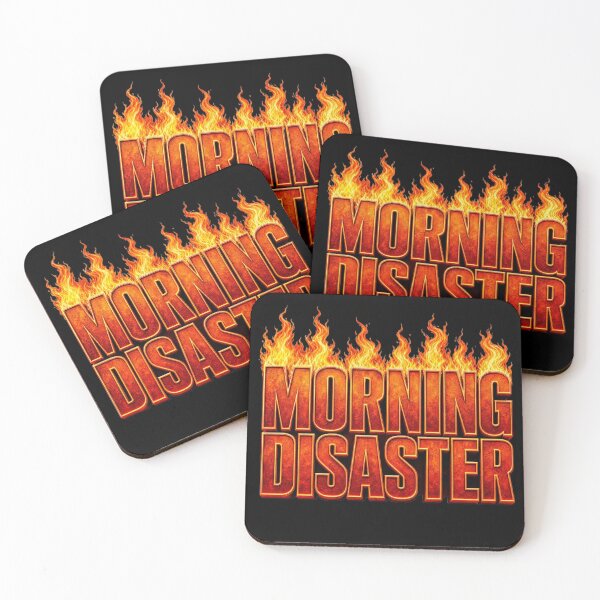 Item preview, Morning Disaster – Funny Coffee & Monday Text Design designed and sold by ManggaeJM.