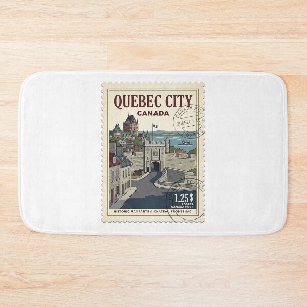 Item preview, Quebec City Historic Ramparts Vintage Travel Stamp designed and sold by k3rstman1.
