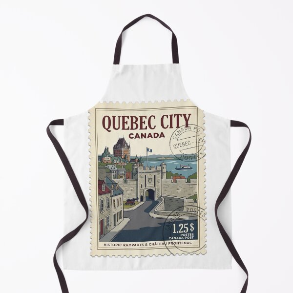 Item preview, Quebec City Historic Ramparts Vintage Travel Stamp designed and sold by k3rstman1.