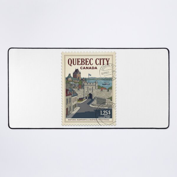 Item preview, Quebec City Historic Ramparts Vintage Travel Stamp designed and sold by k3rstman1.