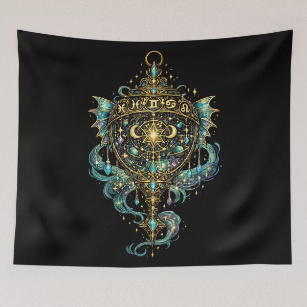 Item preview, Celestial Zodiac Potion Bottle | Mystical Moon Magic | Cosmic Witchcore Art designed and sold by irfanshikh.