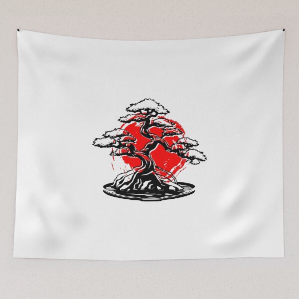 Item preview, Japanese Bonsai Design | Zen Tree Illustration | Minimalist Nature Art designed and sold by kaliyenperman.