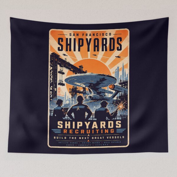 Item preview, San Francisco Shipyards Recruitment Poster designed and sold by agearb.