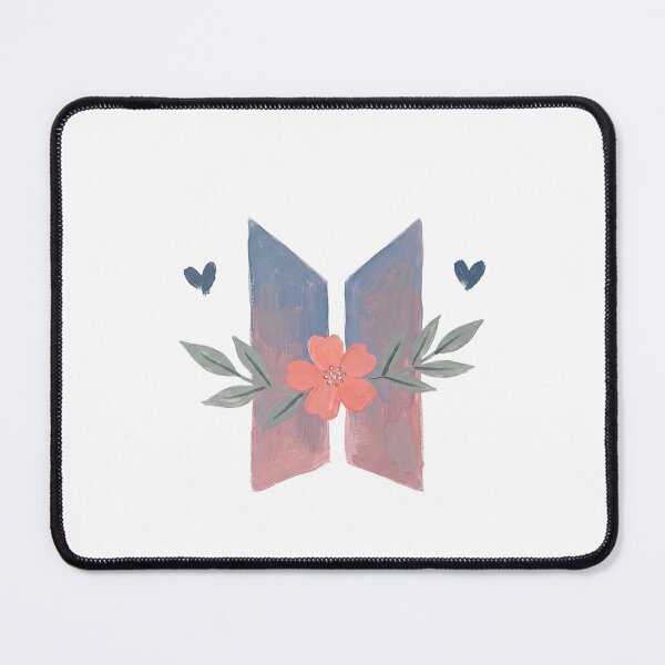 Item preview, BTS Bangtan Boys ARMY Pastel Flower Logo Art Work designed and sold by imsoyoon.