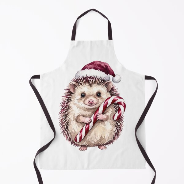 Item preview, Baby hedgehog wearing Santa hat designed and sold by Steele-Art.