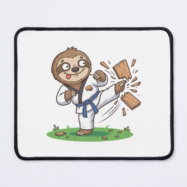 Item preview, Cute sloth Taekwondo, funny sports design, Sports Gift designed and sold by BobaTeeStore.