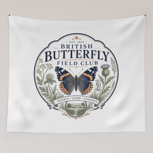Item preview, British Butterfly Field Club – Vintage Nature Society Badge designed and sold by onlin3boutiqu3.