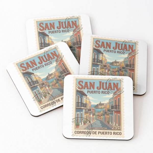Item preview, Vintage San Juan Puerto Rico Travel Stamp designed and sold by k3rstman1.
