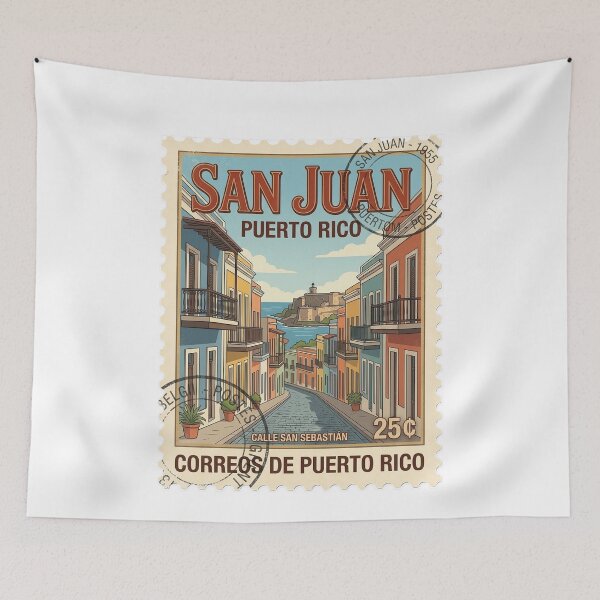 Item preview, Vintage San Juan Puerto Rico Travel Stamp designed and sold by k3rstman1.