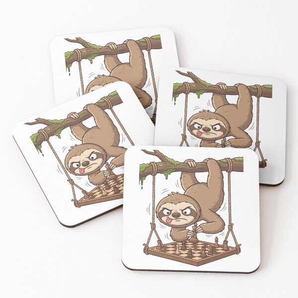 Item preview, Cute sloth chess player, funny sports design, Sports Gift designed and sold by BobaTeeStore.