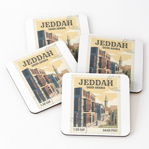 Item preview, Vintage Jeddah Saudi Arabia Travel Stamp Al Balad designed and sold by k3rstman1.