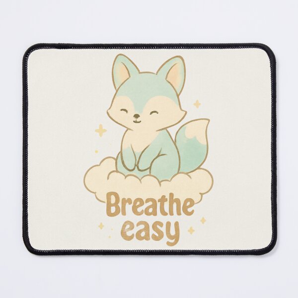 Item preview, Cloud Fox – Breathe Easy Motivational Sticker designed and sold by Cerys-GS.
