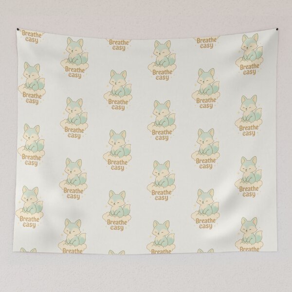 Item preview, Cloud Fox – Breathe Easy Motivational Sticker designed and sold by Cerys-GS.