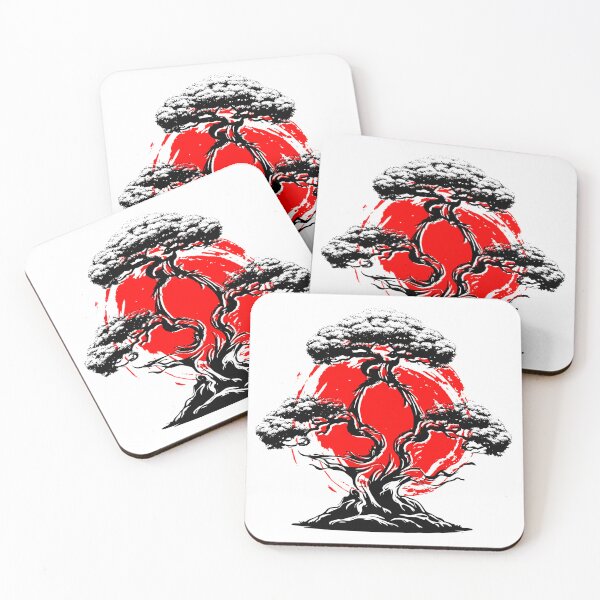 Item preview, Vintage Japanese Bonsai Tree | Traditional Zen Botanical Artwork designed and sold by kaliyenperman.