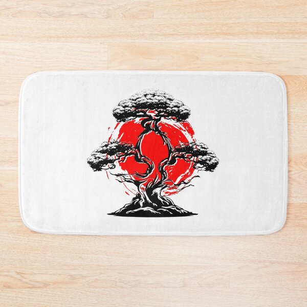 Item preview, Vintage Japanese Bonsai Tree | Traditional Zen Botanical Artwork designed and sold by kaliyenperman.