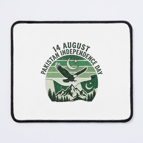 Item preview, 14 August Pakistan Independence Day T-Shirt | Vintage Eagle Pakistan Flag Mountain Retro Patriotic Design designed and sold by Faisal  Shah.