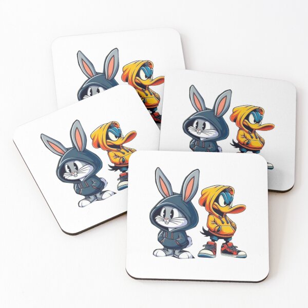 Item preview, Street Style Bunny and Duck Duo designed and sold by MIAMwits.