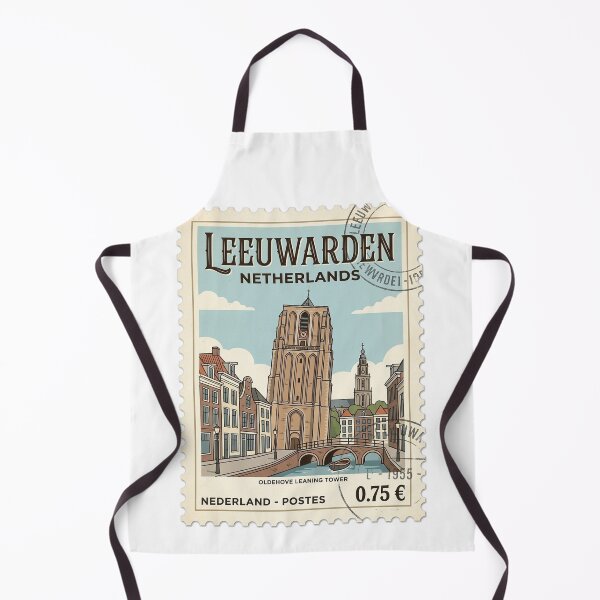 Item preview, Leeuwarden Netherlands Oldehove Leaning Tower Travel Stamp designed and sold by k3rstman1.