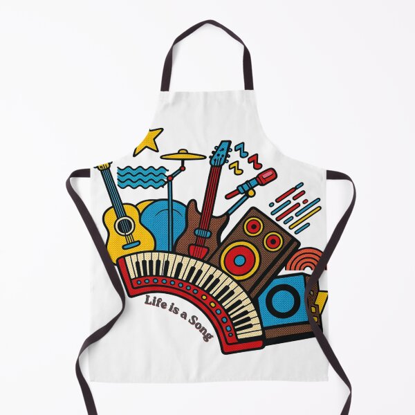Item preview, Life Is A Song Retro Musical Instruments Pop Art Band Graphic designed and sold by Alexacarmen.