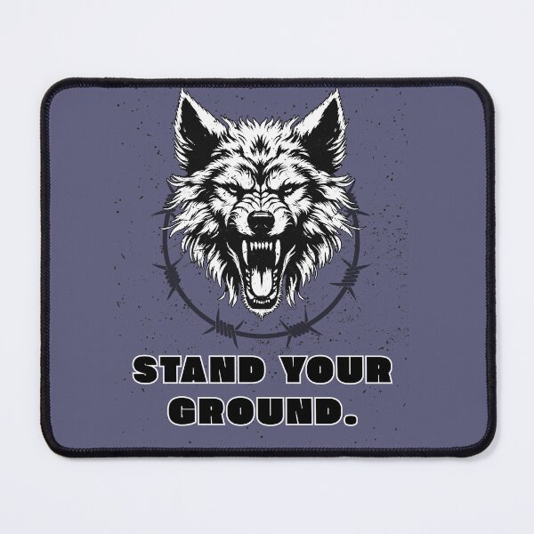 Item preview, Stand Your Ground Wolf designed and sold by AhmadAnnaPrints.