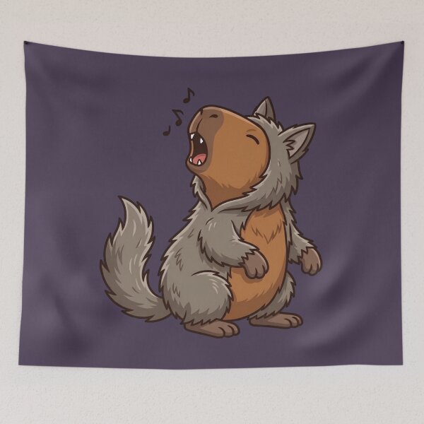 Item preview, Capybara Halloween Werewolf designed and sold by Ivy-Triggs.