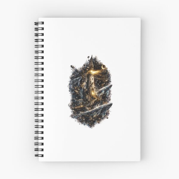 Artikelvorschau, Der letzte Leuchtturmwärter | Kosmisches Leuchtturm-T-Shirt (Dark Fantasy) entworfen und verkauft von Norique_7.
