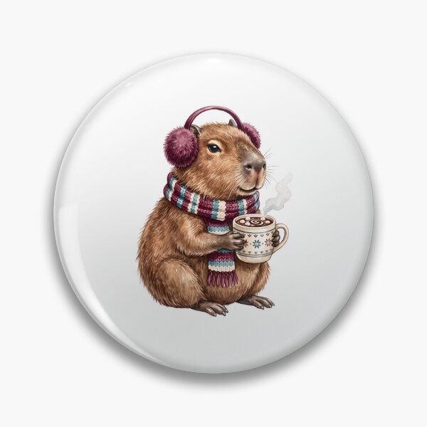 Item preview, Capibara con orejeras y bufanda designed and sold by Steele-Art.