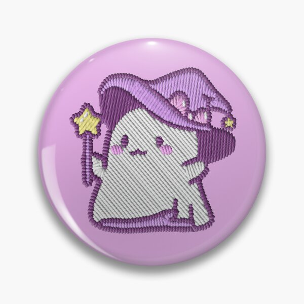 Item preview, Kawaii Witch Ghost Embroidery Patch Sticker designed and sold by · GAMING SOUL ·.